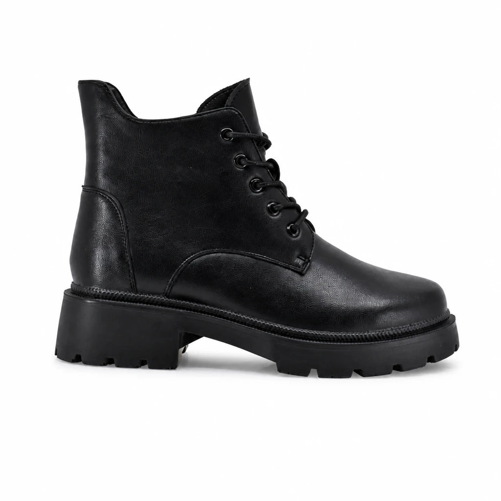 Ghete dama casual Anna Viotti piele naturala D111-3E10653-72 negre