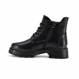 Ghete dama casual Anna Viotti piele naturala D111-3E10653-72 negre