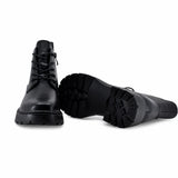 Ghete dama casual Anna Viotti piele naturala D111-3E10653-72 negre