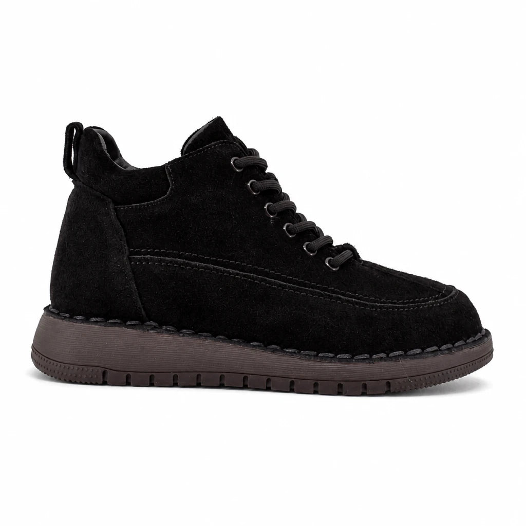 Ghete dama casual Anna Viotti piele intoarsa D111-G26AW-4-2 maro