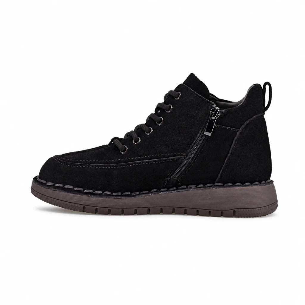 Ghete dama casual Anna Viotti piele intoarsa D111-G26AW-4-2 maro