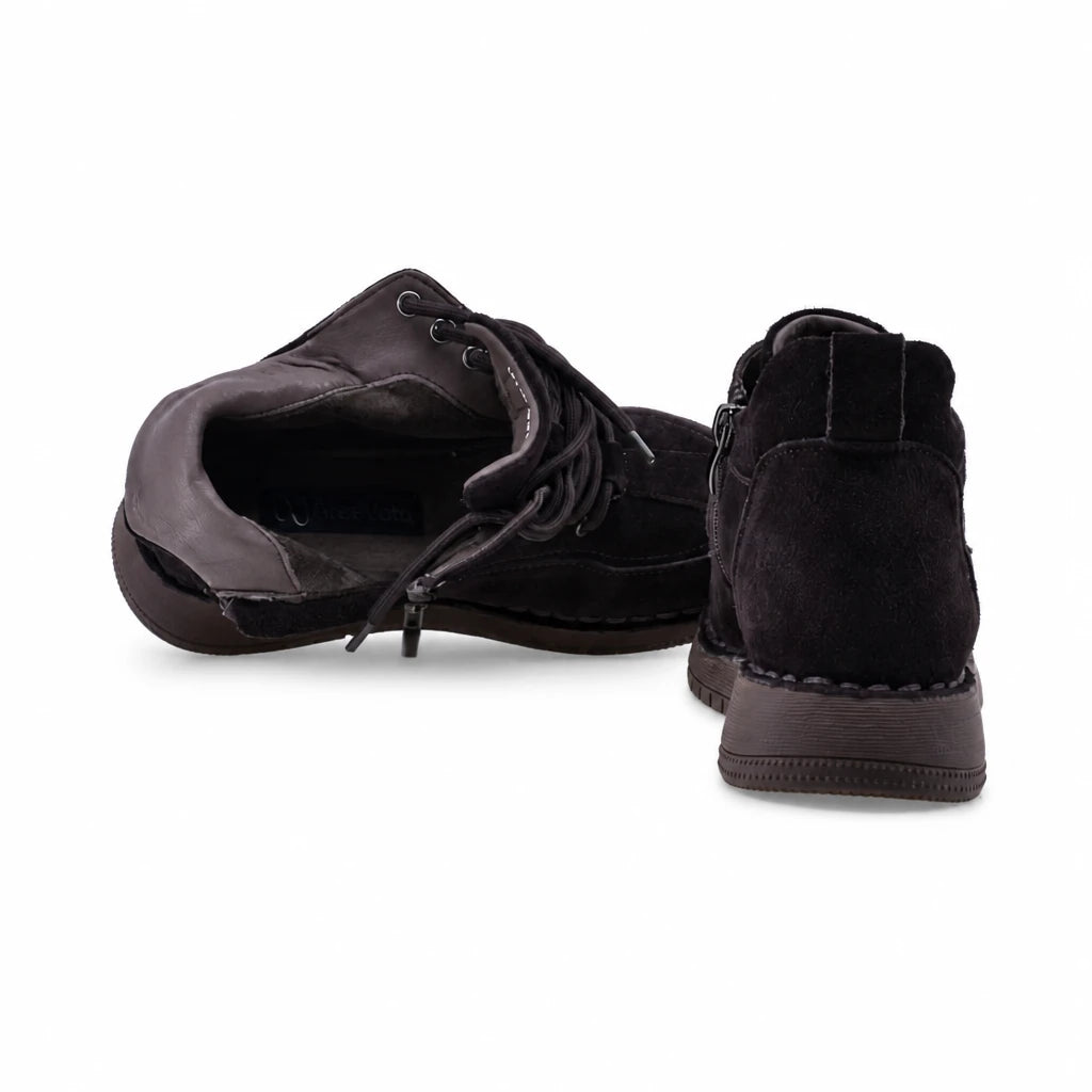 Ghete dama casual Anna Viotti piele intoarsa D111-G26AW-4-2 maro