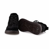 Ghete dama casual Anna Viotti piele intoarsa D111-G26AW-4-2 maro