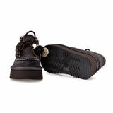 Ghete dama casual Anna Viotti piele intoarsa D121-DS5228 maro