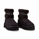 Ghete dama casual Anna Viotti piele intoarsa D121-LB9713 chocolate