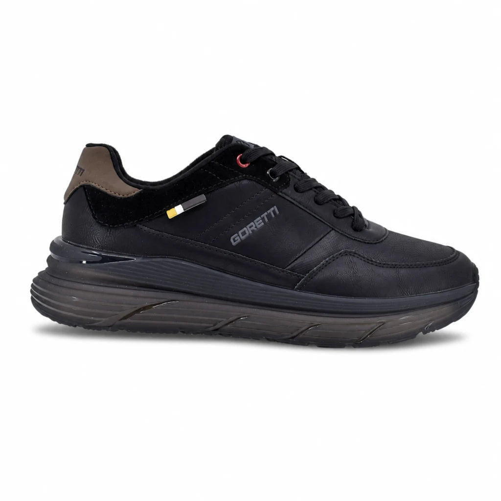 Pantofi barbati casual Goretti piele naturala B100-CL31798 negri