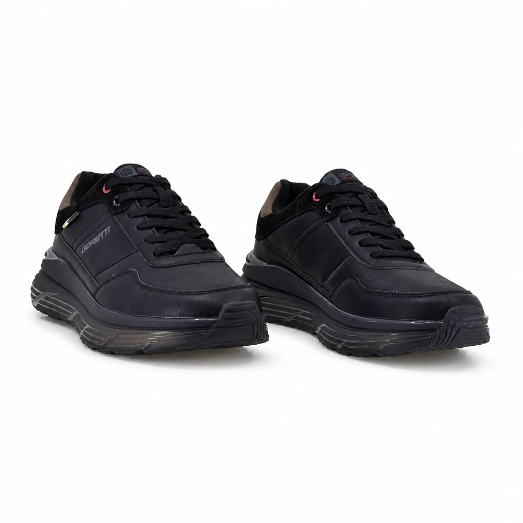 Pantofi barbati casual Goretti piele naturala B100-CL31798 negri