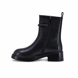 Ghete dama casual Anna Viotti piele naturala D123-Y766-7A77-M2198-A15 negre