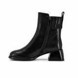 Botine dama elegante Anna Viotti piele naturala D123-Y780-6A752-H686-C165 negre