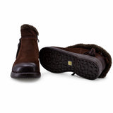 Ghete dama casual Anna Viotti piele nabuc D111-5E52767-107 maro