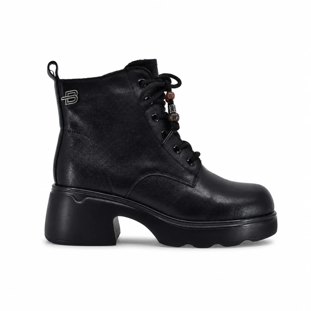 Ghete dama casual Anna Viotti piele naturala D111-5F83907-1 negre