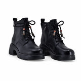 Ghete dama casual Anna Viotti piele naturala D111-5F83907-1 negre