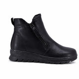 Ghete dama casual Anna Viotti piele naturala D111-G26AW-2-1 negre