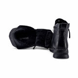 Ghete dama casual Anna Viotti piele naturala D111-G26AW-2-1 negre