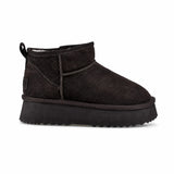 Ghete Dama Casual Anna Viotti Piele Intoarsa D113-MORES DB MINI maro