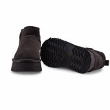 Ghete Dama Casual Anna Viotti Piele Intoarsa D113-MORES DB MINI maro