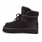 Ghete dama casual Anna Viotti piele intoarsa D121-DS4256C maro