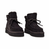 Ghete dama casual Anna Viotti piele intoarsa D121-DS4256C maro