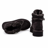 Ghete dama casual Anna Viotti piele intoarsa D121-DS4256C maro