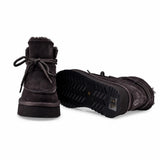 Ghete dama casual Anna Viotti piele intoarsa D121-DS4256C maro