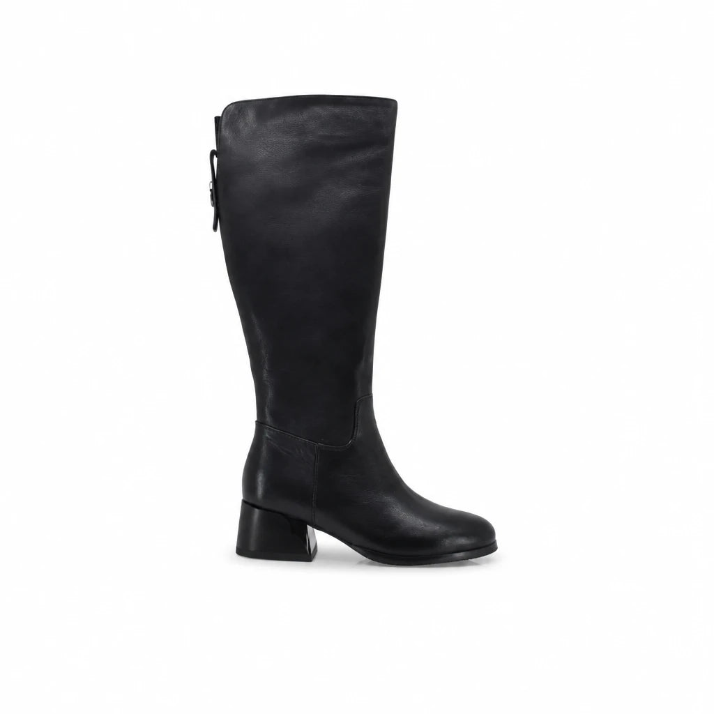 Cizme dama elegante Anna Viotti piele naturala D125-5J225-B03 negre