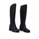 Cizme dama elegante Anna Viotti piele naturala D125-5J225-B03 negre