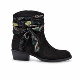 Ghete dama casual Anna Viotti piele intoarsa D115-66100-01R maro