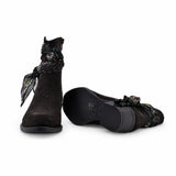 Ghete dama casual Anna Viotti piele intoarsa D115-66100-01R maro
