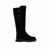 Cizme dama casual Anna Viotti piele intoarsa D123-J16-2FA2687-800-Y36 negre