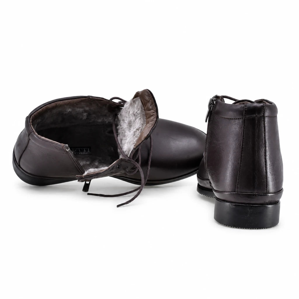 Ghete barbati casual Goretti piele naturala B41-125 maro