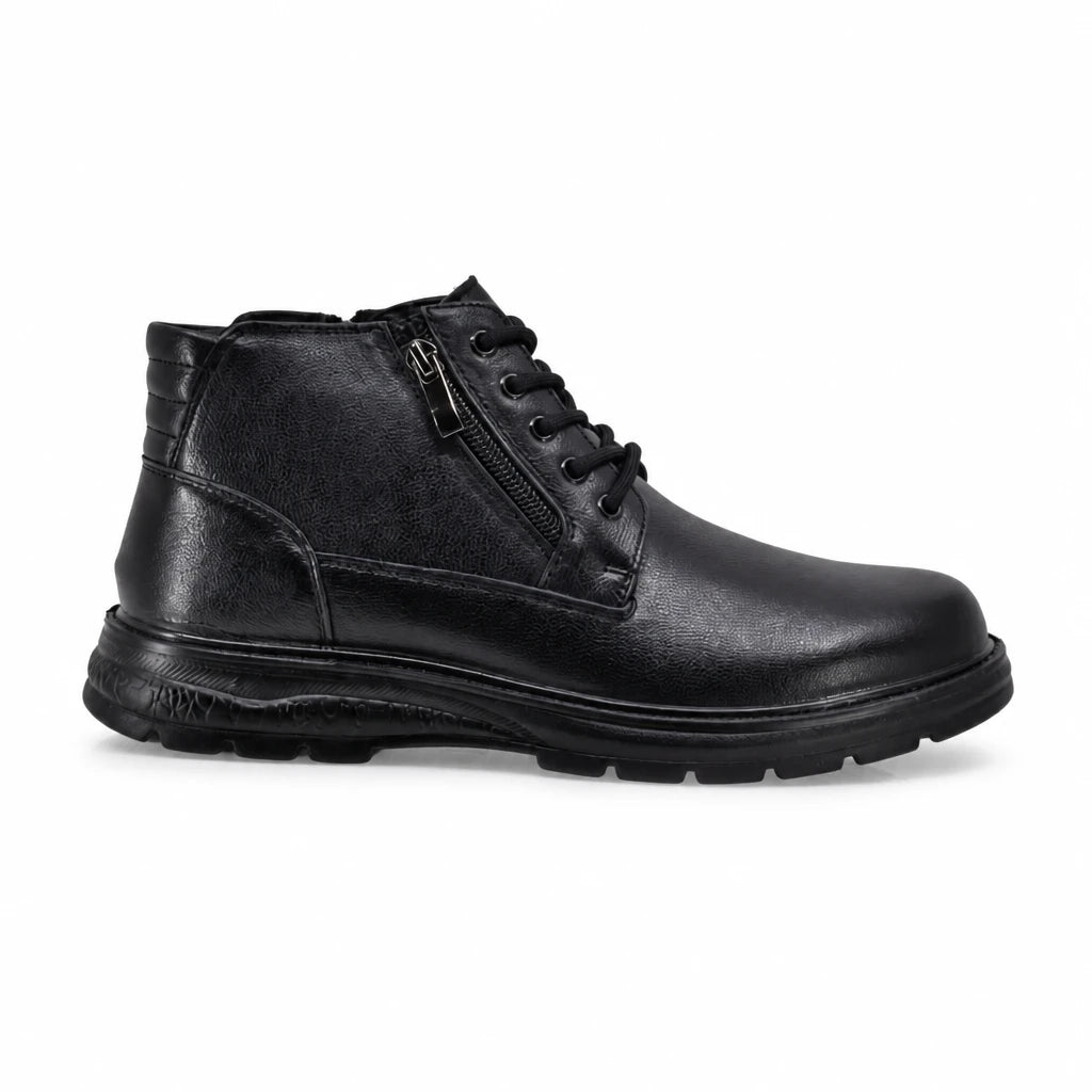 Ghete barbati casual Goretti piele naturala B111-D7701 negre