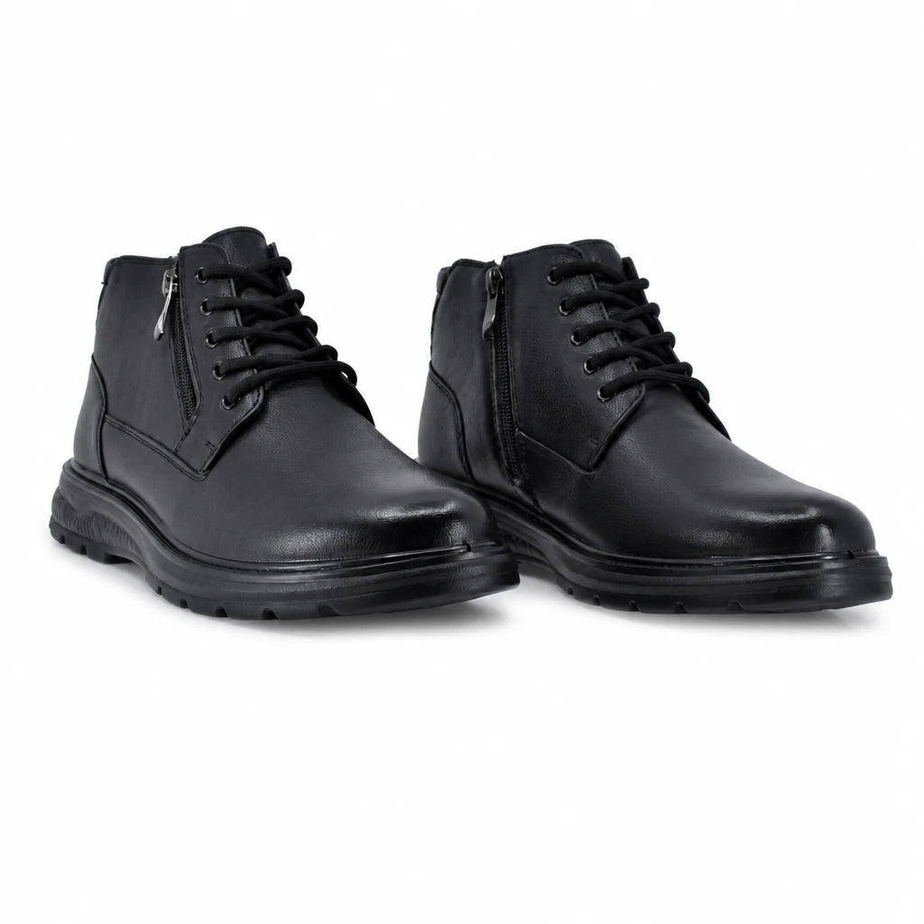 Ghete barbati casual Goretti piele naturala B111-D7701 negre