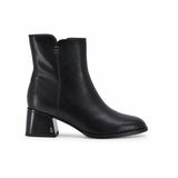 Botine dama elegante Anna Viotti piele naturala D106-8B207-RH2057V-HA negre