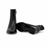 Botine dama elegante Anna Viotti piele naturala D106-8B207-RH2057V-HA negre