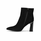 Botine dama elegante Anna Viotti piele intoarsa D106-8B207-RH2057V-HA negre