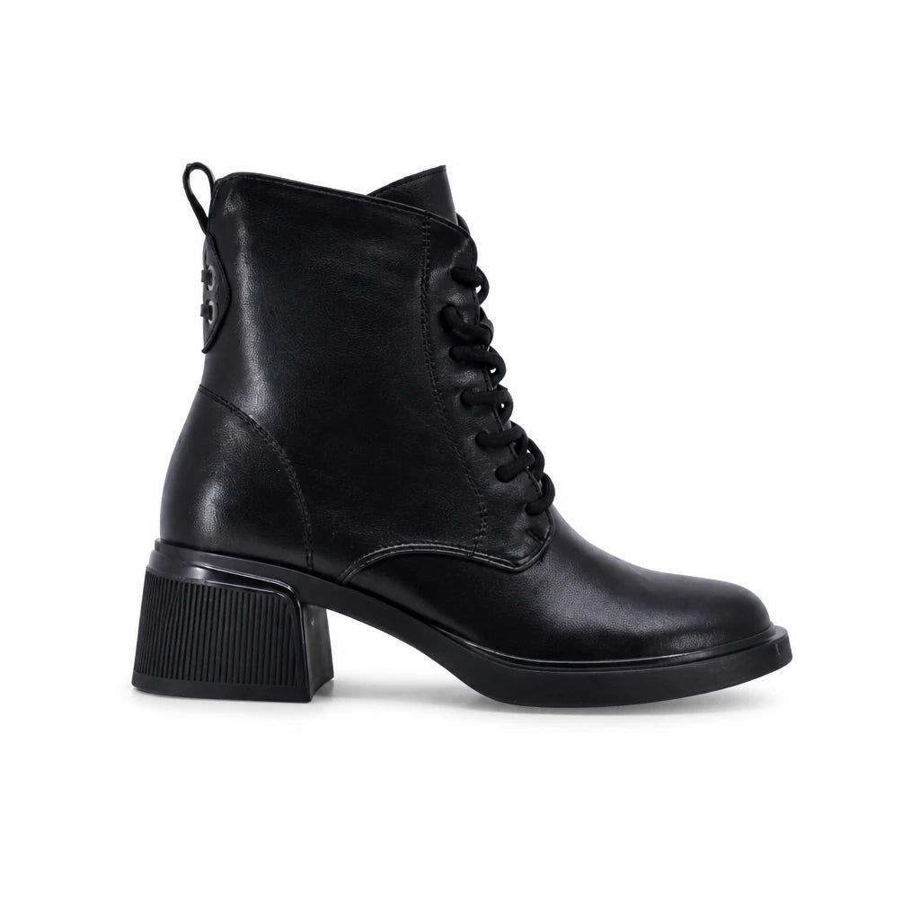 Ghete dama casual Anna Viotti piele naturala D106-3000-207 negre