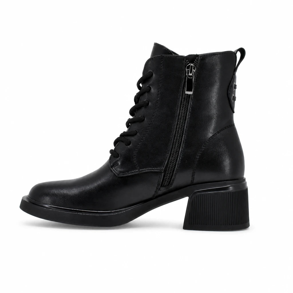 Ghete dama casual Anna Viotti piele naturala D106-3000-207 negre