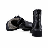 Ghete dama casual Anna Viotti piele naturala D106-3000-207 negre