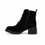 Ghete dama ecasual Anna Viotti piele intoarsa D106-F11239-A602 negre