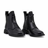 Ghete dama casual Anna Viotti piele naturala D106-F11851-T6152-1 negre