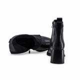 Botine dama elegante Anna Viotti piele naturala D106-M1593-Q1370-1 negre