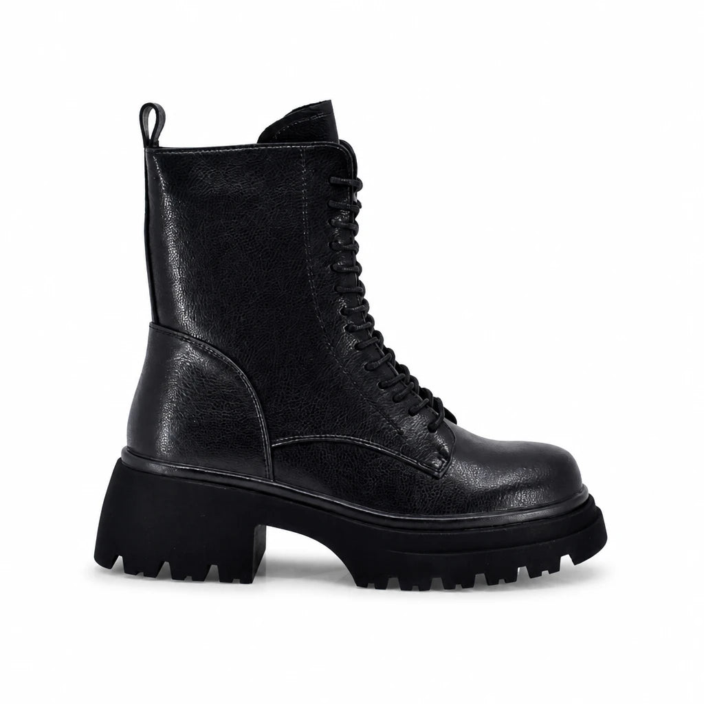 Ghete dama casual Anna Viotti piele naturala D106-F12610-A1496-1 negre