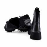 Ghete dama casual Anna Viotti piele naturala D106-F12610-A1496-1 negre