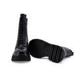 Ghete dama casual Anna Viotti piele naturala D106-F12610-A1496-1 negre