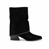 Cizme Dama Casual Anna Viotti Piele Intoarsa D105-8071R-F255-N64 negre