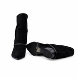 Cizme Dama Casual Anna Viotti Piele Intoarsa D105-8071R-F255-N64 negre