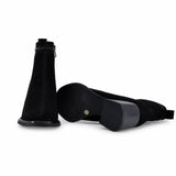 Botine dama elegante Anna Viotti piele intoarsa D106-M1593-Q1370-2 negre