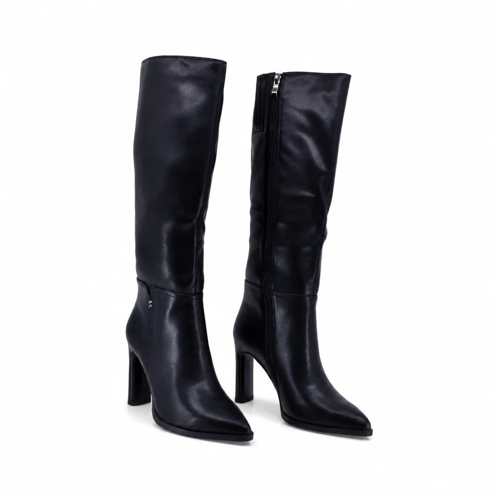 Cizme dama elegante Anna Viotti piele naturala D106-X0G707-RH2255V-HA negre