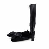 Cizme dama elegante Anna Viotti piele naturala D106-X0G707-RH2255V-HA negre