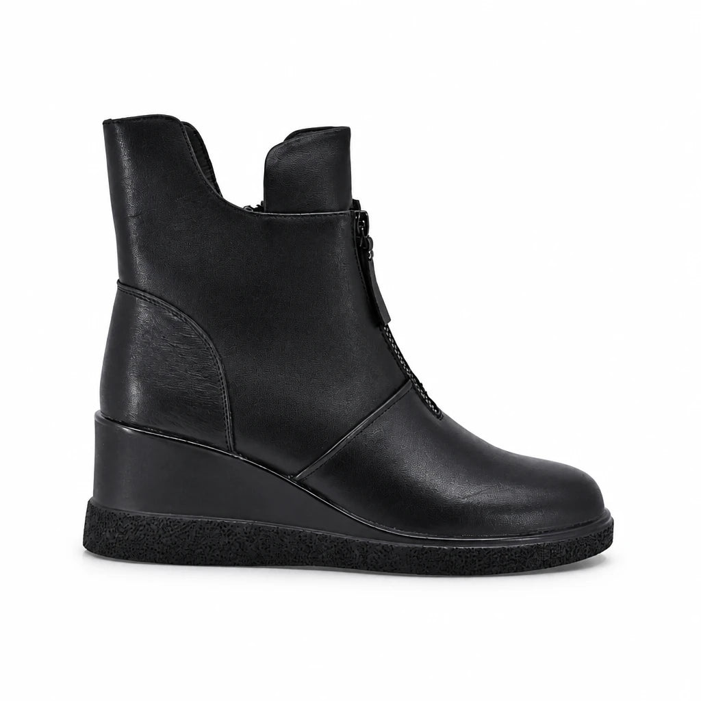 Ghete dama casual Anna Viotti piele naturala D111-GF26AW16-1 negre